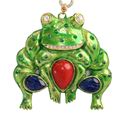 Carlo Zini  Frog necklace