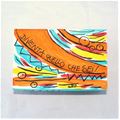 Gloria Rovere Hand painted clutch