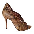 Christian Louboutin Python open-toe