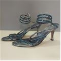 René Caovilla Snake Sandals