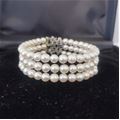 No brand Pearls, Diamonds and Sapphire Bracelet